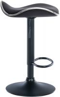 Barhocker Shanghai Kunstleder schwarz schwarz 