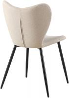 2er Set Esszimmerstuhl Maika Stoff creme 