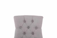 2er Set Esszimmerstuhl Aberdeen Stoff antik grau 