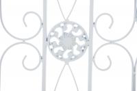 4er Set Gartenzäune Mangold weiß 