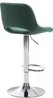 Barhocker Camden Samt chrom grün 