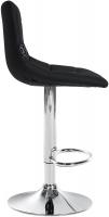 2er Set Barhocker Jerry Kunstleder chrom schwarz 