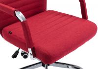 Bürostuhl Amadora Stoff rot 