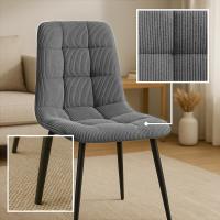 4er Set Esszimmerstuhl Tilde Cord grau 4er Set Esszimmerstuhl Tilde Cord grau