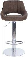 2er Set Barhocker HD Milet C Stoff braun 