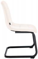 2er Set Esszimmerstuhl Vermont Samt creme 