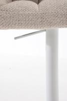 Barhocker Damaso W Stoff elfenbein 