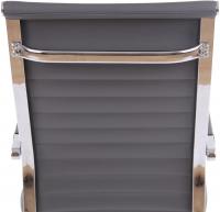 Bürostuhl Amadora Kunstleder grau 