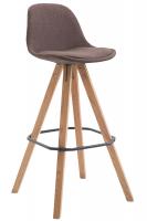 Barhocker Franklin Stoff Square Natura (eiche) braun