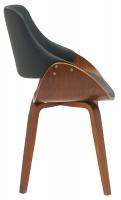 Esszimmerstuhl Vangale Kunstleder walnuss/schwarz 