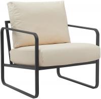 Lounger Manea Kunstleder creme 