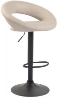 2er Set Barhocker Olinda Kunstleder schwarz creme 
