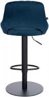 2er Set Barhocker HD Milet B Samt blau 