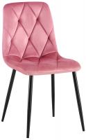 Esszimmerstuhl Clairton Samt rosa 
