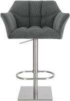 Barhocker Damaso E Cord grau 