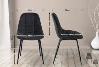 2er Set Stuhl Tom Stoff dunkelgrau 2er Set Stuhl Tom Stoff dunkelgrau