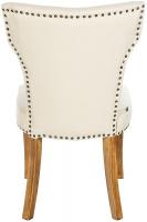 2er Set Esszimmerstuhl Zadar Stoff antik-hell creme 
