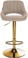 Barhocker Milet Stoff gold taupe 