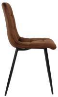 Esszimmerstuhl Tilde Samt braun 