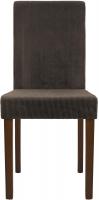 2er Set Esszimmerstuhl Ina Cord antik dunkel braun 