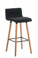 2er Set Barhocker Lincoln Stoff natura dunkelgrau 