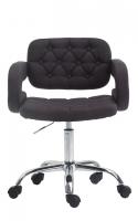 Arbeitshocker Dublin Stoff schwarz 