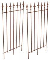 2er Set Rankgitter Elisa antik braun 