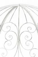 Halbpavillon Rosie mit Sitzbank antik weiß 