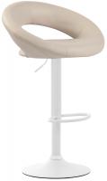 2er Set Barhocker Olinda Kunstleder weiß creme 