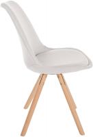 Stuhl Sofia Stoff Rund creme 