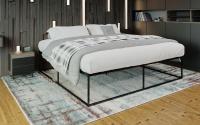 Metallbett Scala 200x200x46 cm schwarz 
