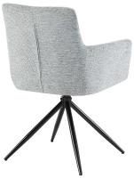 2er Set Esszimmerstuhl Jonah Stoff hellgrau 