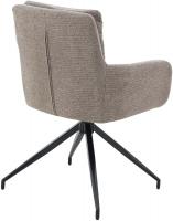 2er Set Esszimmerstuhl Somers Stoff taupe 