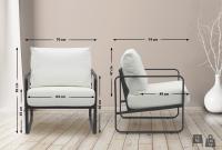 Lounger Manea Kunstleder weiß Lounger Manea Kunstleder weiß