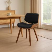 Besucherstuhl Beverley Stoff walnuss/schwarz Besucherstuhl Beverley Stoff walnuss/schwarz