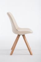 Besucherstuhl Laval Square natura (eiche) creme 