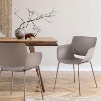 2er Set Stuhl Alpena taupe 