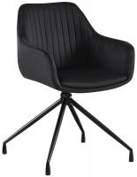 Esszimmerstuhl Welby Samt schwarz 