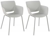 2er Set Stuhl Alpena hellgrau 