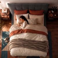 Bett Mirka 180x200 cm Stoff dunkelgrau 