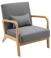 Sessel Hibbing Stoff hellgrau 