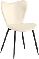 Esszimmerstuhl Maika Samt creme 