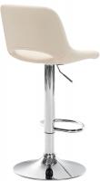 Barhocker Camden Kunstleder chrom creme 