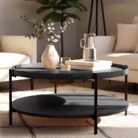 Couchtisch Corbitan 80 cm grau 