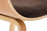 2er Set Stühle Kingston Stoff natura/braun 