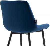 Esszimmerstuhl Victoria Samt blau 