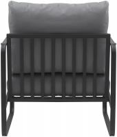 Lounger Manea Kunstleder grau 