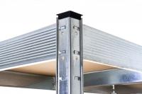 Lagerregal 160x60x180 cm silber 