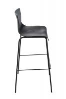 Barhocker Hoover 4-Fuß Gestell schwarz schwarz 