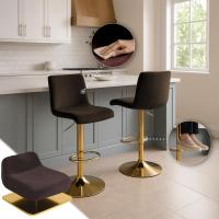 Barhocker Hover Samt G braun 